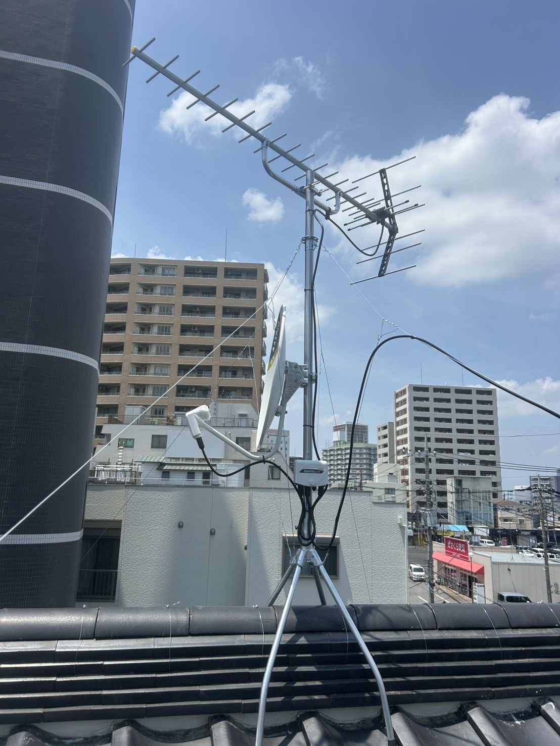 埼玉県春日部市｜アンテナ工事（八木式＋BS）