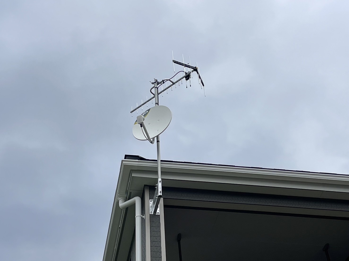 茨城県かすみがうら市｜アンテナ工事（八木式＋BSCS）