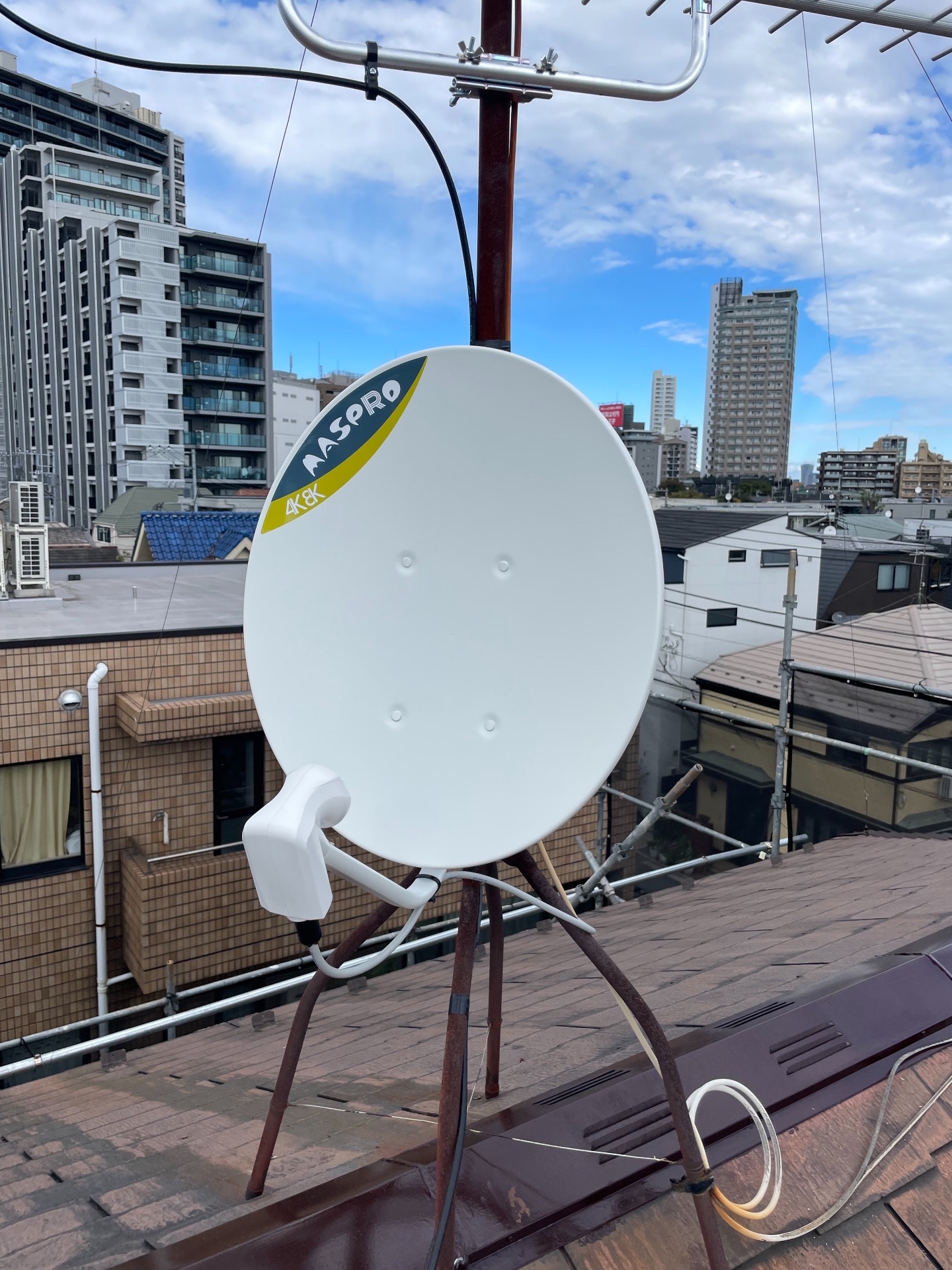 東京都世田谷区｜アンテナ工事（八木式＋BSCS）