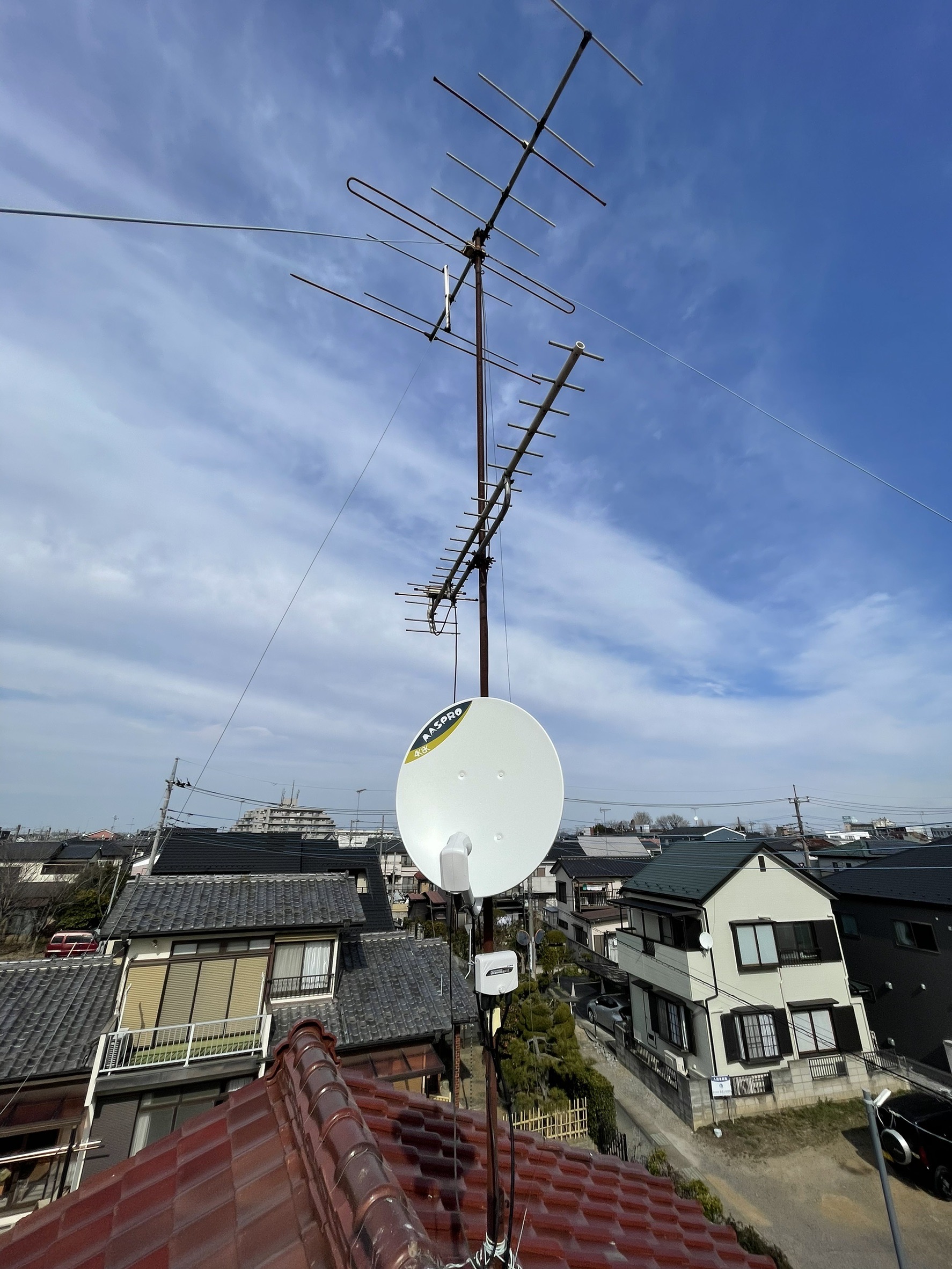 埼玉県幸手市｜アンテナ工事（八木式+BSCS）